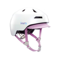 Casque de vélo enfant avec visière Bern Nino 2.0 Blanc Perle 1